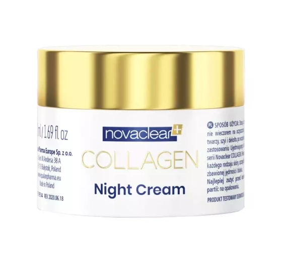 NOVACLEAR COLLAGEN УКРЕПЛЯЮЩЕ-РАЗГЛАЖИВАЮЩИЙ КРЕМ НА НОЧЬ 50 МЛ