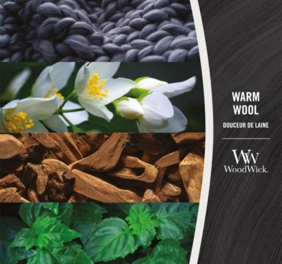 Натисніть на картинку, щоб її збільшити Woodwick Small Jar Candle ароматична свічка Warm Wool 85 г