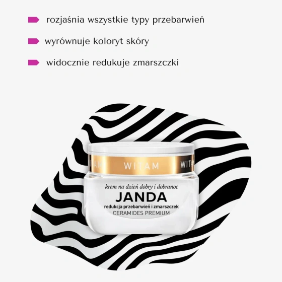 Janda Ceramides Premium крем з підвищеною ефективністю для зменшення змін кольору шкіри та зморшок 50 мл