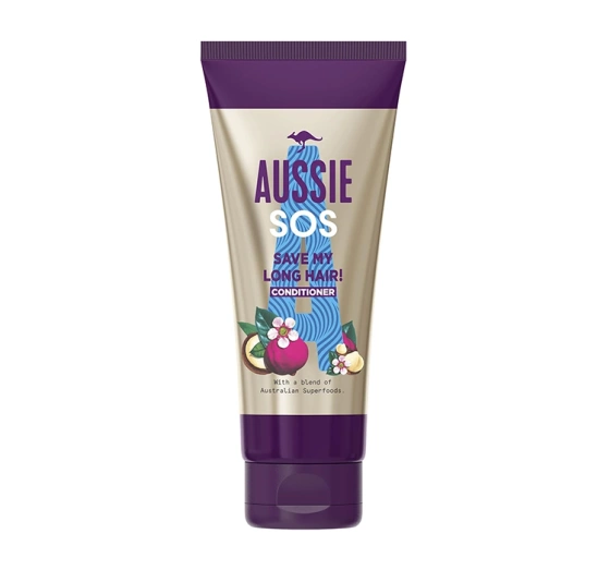 AUSSIE SOS SAVE MY LONG HAIR КОНДИЦИОНЕР ДЛЯ ДЛИННЫХ И ПОВРЕЖДЕННЫХ ВОЛОС 200МЛ