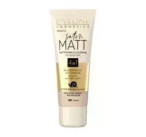 EVELINE SATIN MATT МАТУЮЧИЙ ТОНАЛЬНИЙ ЗАСІБ 101 IVORY 30МЛ
