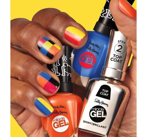 SALLY HANSEN MIRACLE GEL KEITH HARING ЛАК ДЛЯ НІГТІВ 925 DRAW BLUE IN 14,7МЛ