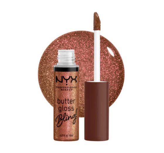 NYX PROFESSIONAL MAKEUP BUTTER GLOSS BLING БЛИСК ДЛЯ ГУБ 08 HUSTLA 8МЛ