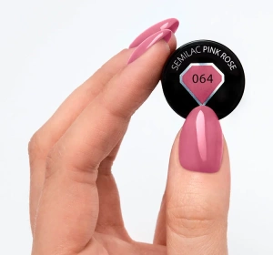 SEMILAC ГЕЛЬ-ЛАК UV HYBRID PINK ROSE 064