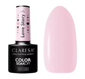 CLARESA SOAK OFF ГЕЛЬ-ЛАК LOVE STORY 3 5Г