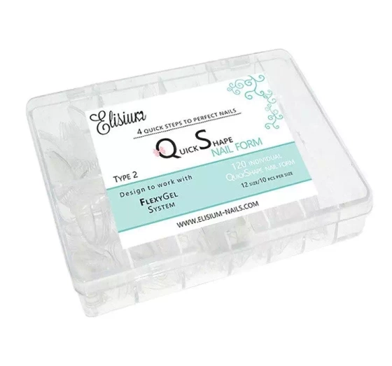 ELISIUM ШВИДКА ФОРМА НІГТІВ ФОРМА ТИП 2 120 ШТУК