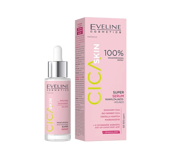 Eveline CICA Skin увлажняющая и успокаивающая сыворотка для лица 30мл