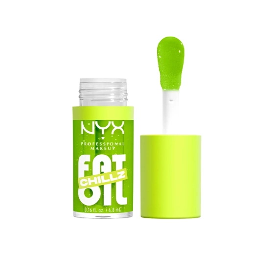 Натисніть на картинку, щоб її збільшити NYX Professional Makeup Fat Oil Chillz блиск для губ 19 Kiwi Freezie 4,8 мл
