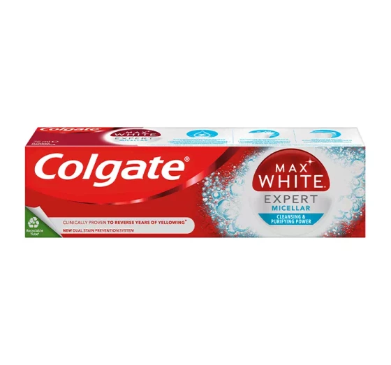 COLGATE MAX WHITE EXPERT MICELLAR ЗУБНА ПАСТА 75МЛ