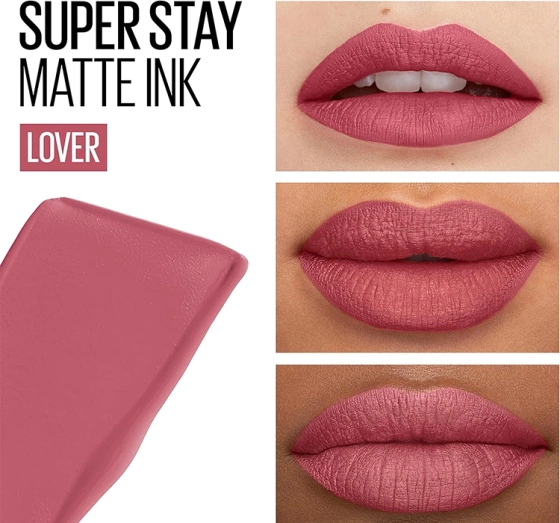 MAYBELLINE MATTE INK ЖИДКАЯ МАТОВАЯ ПОМАДА 15 LOVER 5МЛ