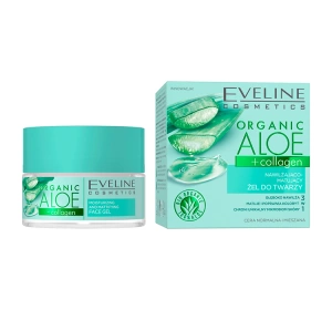 EVELINE ORGANIC ALOE + COLLAGEN УВЛАЖНЯЮЩЕ-МАТИРУЮЩИЙ ГЕЛЬ ДЛЯ ЛИЦА 50МЛ