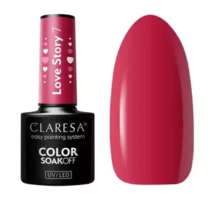 CLARESA SOAK OFF ГЕЛЬ-ЛАК LOVE STORY 7 5Г