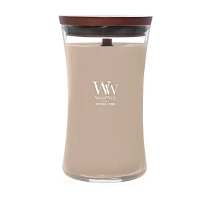 Woodwick Large Jar Candle ароматична свічка Patchouli Creme 610 г
