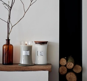 Woodwick Large Jar Candle ароматическая свеча Fireside 610 г