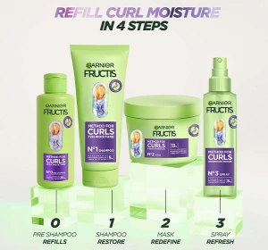 Garnier Fructis Method for Curls увлажняющий пре-шампунь для вьющихся и волнистых волос 200 мл