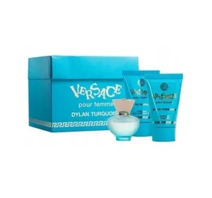 VERSACE DYLAN TURQUOISE POUR FEMME ТУАЛЕТНА ВОДА 5МЛ +  2xГЕЛЬ 25МЛ