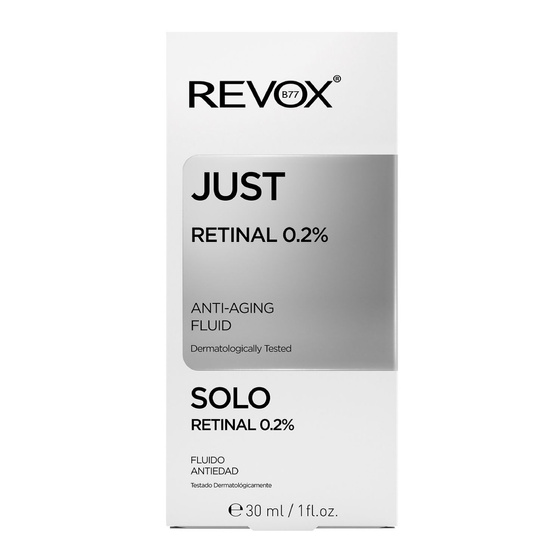 Revox B77 Just Retinal 0,2% Anti-Aging Fluid — антивіковий крем з 0,2% ретиналом для нічного застосування, 30 мл