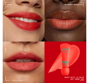 NYX Professional Makeup Smushy матовий бальзам для губ 09 Soft Sorbet 8 мл