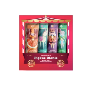 FARMONA ПОДАРУНКОВИЙ НАБІР КРЕМ ДЛЯ РУК ЗВОЛОЖУЮЧИЙ + РЕГЕНЕРУЮЧИЙ + ЖИВИЛЬНИЙ + ЗАХИСНИЙ 4X50МЛ