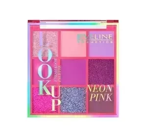 EVELINE LOOK UP EYESHADOW PALETTE ПАЛЕТКА ТЕНЕЙ ДЛЯ ВЕК NEON PINK 10,8Г