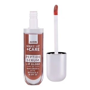 Avon Make Up + Care Peptide Serum блиск-сироватка для губ з пептидами та SPF20 Juicy Peach 7 мл
