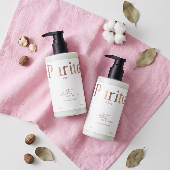 Purito Luminous Moisture Shea Butter Body Lotion зволожуючий лосьйон для тіла Cotton Dreamlight, 300 мл