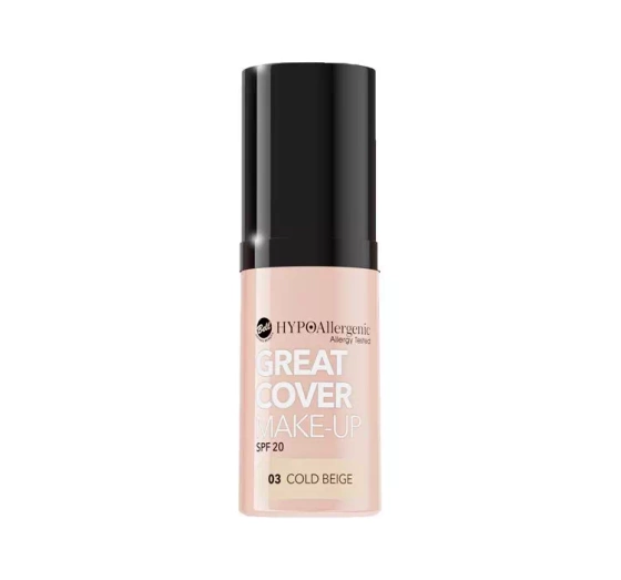 BELL HYPOALLERGENIC GREAT COVER MAKE-UP SPF 20 ТОНАЛЬНАЯ ОСНОВА ДЛЯ ЛИЦА 03 COLD BEIGE 20Г