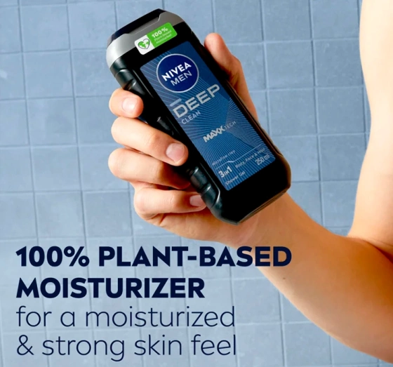 NIVEA MEN DEEP ГЕЛЬ ДЛЯ ДУШУ З АКТИВОВАНИМ ВУГІЛЛЯМ 250МЛ