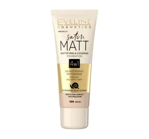 EVELINE SATIN MATT МАТИРУЮЩЕЕ ТОНАЛЬНОЕ СРЕДСТВО 104 BEIGE 30МЛ