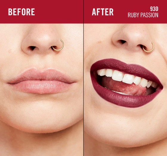 RIMMEL LASTING MEGA MATTE МАТОВА ПОМАДА 930 RUBY PASSION 7,4МЛ
