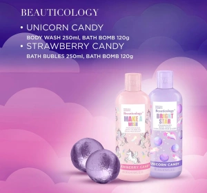 Baylis & Harding Beauticology подарунковий набір: піна для ванни 250 мл + гель для душу 250 мл + бомбочки для ванни 2 x 120 г