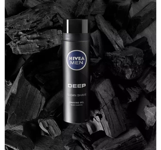 NIVEA MEN DEEP ГЕЛЬ ДЛЯ БРИТЬЯ С УГЛЕМ 200МЛ