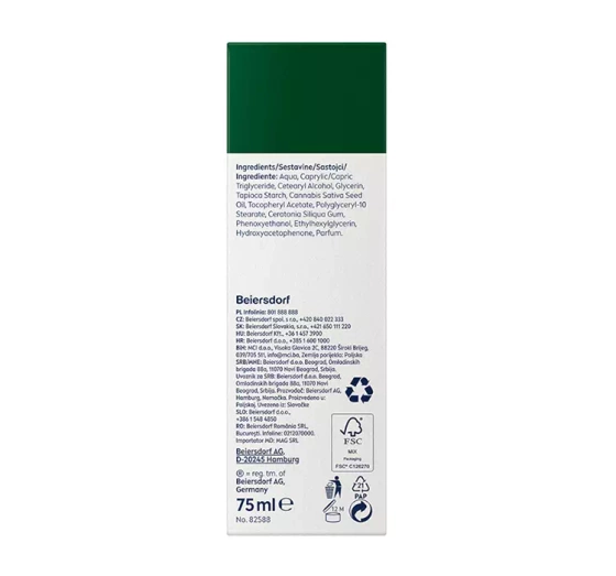 NIVEA MEN SENSITIVE PRO ЗВОЛОЖУВАЛЬНИЙ КРЕМ ДЛЯ ОБЛИЧЧЯ З НАСІННЯМ КОНОПЛІ 75МЛ