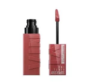 MAYBELLINE SUPERSTAY VINYL INK ВИНИЛОВАЯ ПОМАДА ДЛЯ ГУБ 115 PEPPY 4,2МЛ