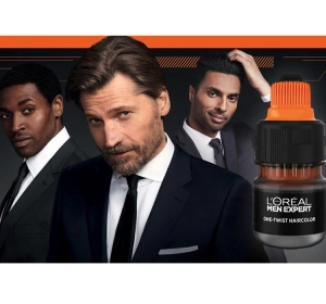 LOREAL MEN EXPERT ONE TWIST HAIR COLOR ФАРБА ДЛЯ ВОЛОССЯ ДЛЯ ЧОЛОВІКІВ 05 LIGHT BROWN 50МЛ