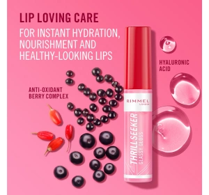 Rimmel Thrill Seeker блеск для губ с аппликатором 350 Pink to The Berry 10мл
