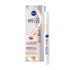 NIVEA CELLULAR HYALURON FILLER ТОНАЛЬНИЙ КРЕМ ПІД ОЧІ 3В1 01 LIGHT 4МЛ