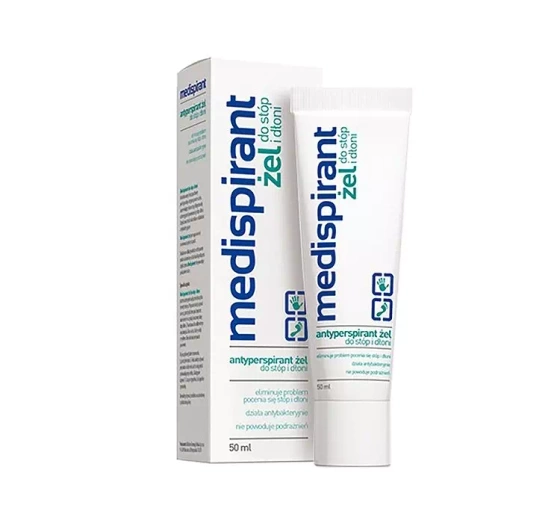 MEDISPIRANT АНТИПЕРСПІРАНТ-ГЕЛЬ ДЛЯ СТОП І ДОЛОНЬ 50МЛ