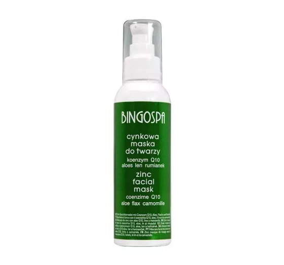 BINGOSPA ЦИНКОВАЯ МАСКА ДЛЯ ЛИЦА АЛОЭ АКНЕ