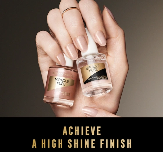 MAX FACTOR MIRACLE PURE TOP COAT ЛАК ДЛЯ ВЕРХНЕГО ПОКРЫТИЯ НОГТЕЙ 12МЛ