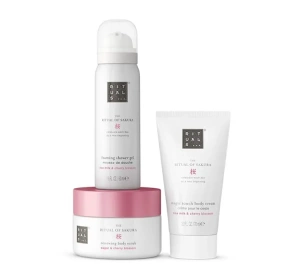 Rituals The Ritual Of Sakura набір мінікосметики для тіла пінка для душу + скраб + крем для тіла