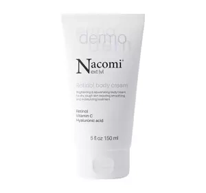 NACOMI NEXT LEVEL DERMO ОСВЕТЛЯЮЩЕ-ОМОЛОЖИВАЮЩИЙ КРЕМ ДЛЯ ТЕЛА С РЕТИНОЛОМ 150МЛ
