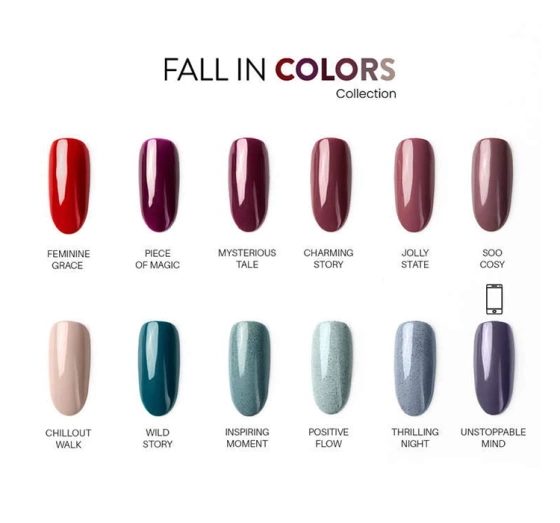 Нажмите на картинку, чтобы ее увеличить NEONAIL FALL IN COLORS ГЕЛЬ-ЛАК 8764 FEMININE GRACE 7,2МЛ