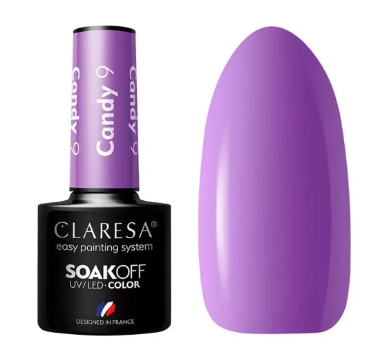 CLARESA SOAK OFF ГЕЛЬ-ЛАК CANDY 9 5МЛ