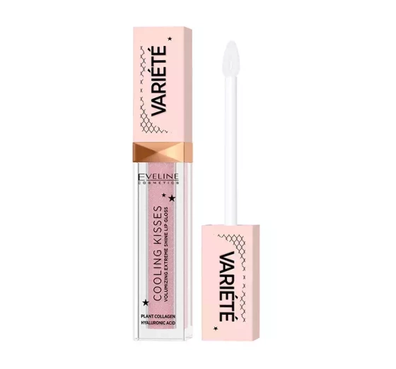 EVELINE VARIETE COOLING KISSES БЛИСК ДЛЯ ОПТИЧНОГО ЗБІЛЬШЕННЯ ГУБ 02 SUGAR NUDE 6,8МЛ