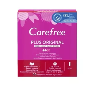 CAREFREE PLUS ORIGINAL FRESH SCENT ГИГИЕНИЧЕСКИЕ ПРОКЛАДКИ 56 ШТУК