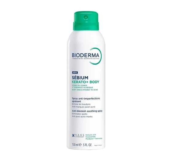 Bioderma Sebium Kerato+ Body заспокійливий спрей від недосконалостей 150 мл