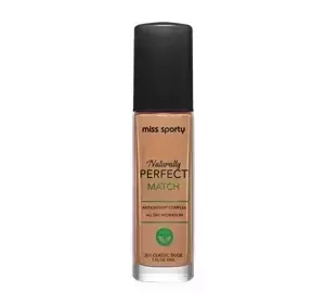MISS SPORTY NATURALLY PERFECT MATCH ТОНАЛЬНИЙ ЗАСІБ 201 CLASSIC BEIGE 30МЛ