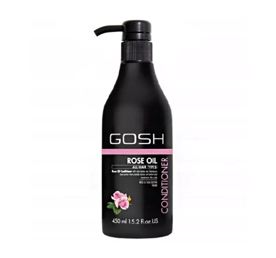 GOSH ROSE OIL ВЕГАНСКИЙ КОНДИЦИОНЕР ДЛЯ ЖИРНЫХ ВОЛОС 450МЛ