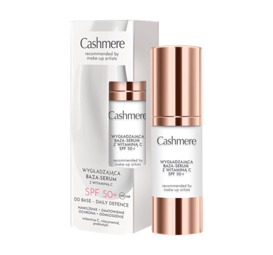 DAX COSMETICS CASHMERE DD СГЛАЖИВАЮЩАЯ БАЗА-СЫВОРОТКА С ВИТАМИНОМ C SPF50+ 30МЛ